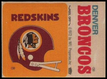 Washington Redskins Helmet Denver Broncos Name
